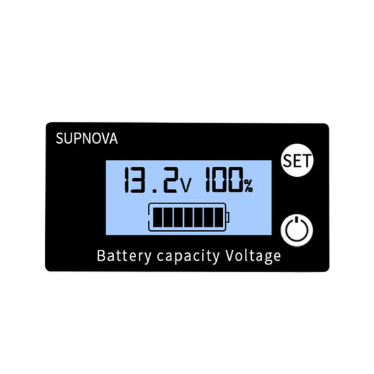 SUPNOVA DC 8-100V Battery Capacity Indicator Voltmeter Voltage Gauge,Style: Blue - Current & Voltage Tester by buy2fix | Online Shopping UK | buy2fix
