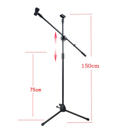 ML03  Live Microphone Lift Stand Floor Microphone Stand Stage Performance Vertical Tripod - Stand by buy2fix | Online Shopping UK | buy2fix