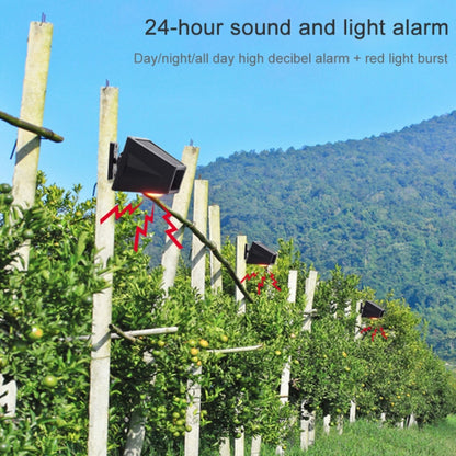 N911F 129dB Wireless Remote Control Solar Human Body Induction Sound Light Alarm - Alarm System by buy2fix | Online Shopping UK | buy2fix