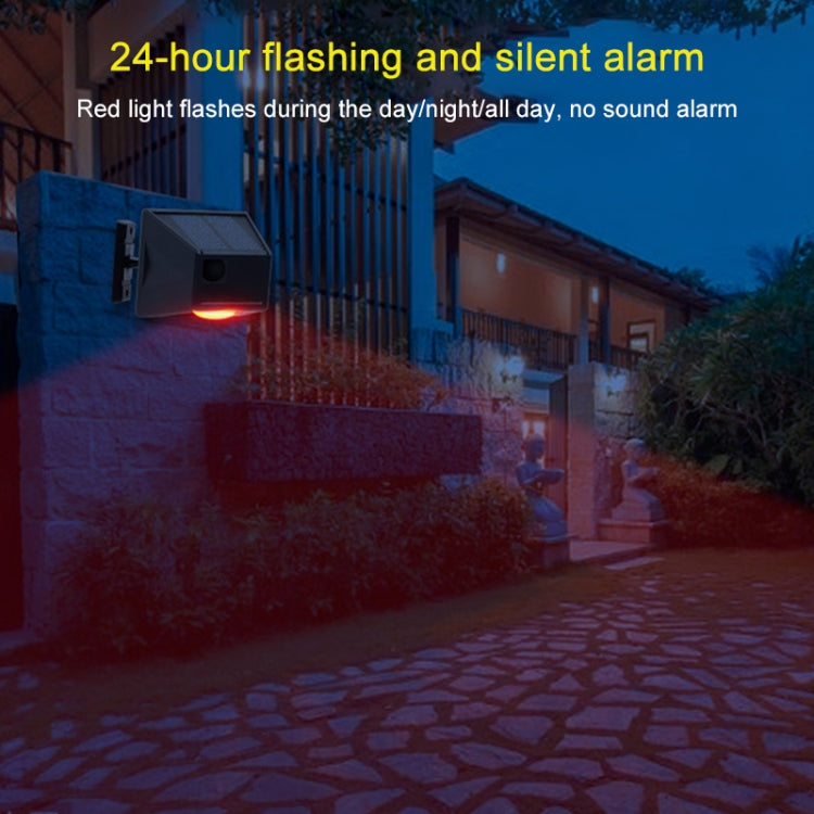 N911F 129dB Wireless Remote Control Solar Human Body Induction Sound Light Alarm - Alarm System by buy2fix | Online Shopping UK | buy2fix