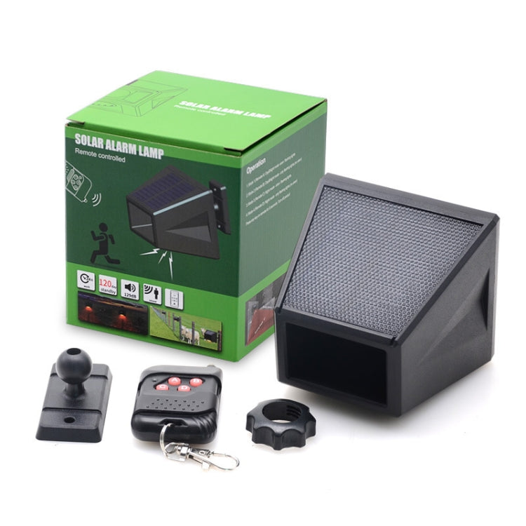 N911F 129dB Wireless Remote Control Solar Human Body Induction Sound Light Alarm - Alarm System by buy2fix | Online Shopping UK | buy2fix