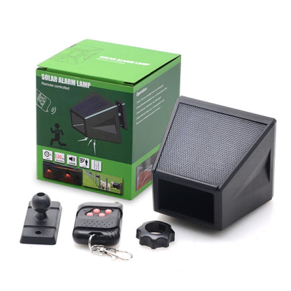 N911F 129dB Wireless Remote Control Solar Human Body Induction Sound Light Alarm - Alarm System by buy2fix | Online Shopping UK | buy2fix