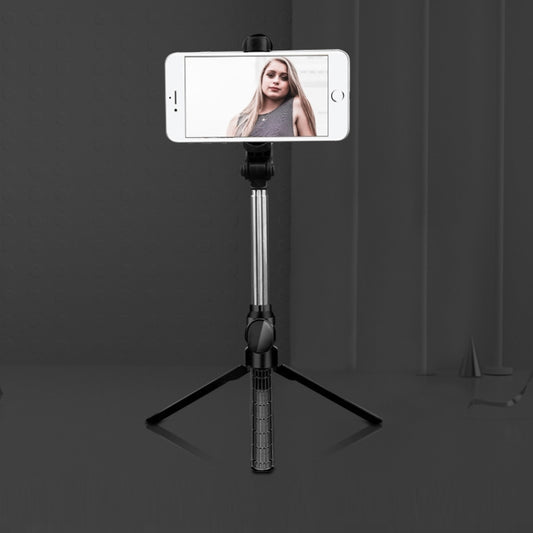 Bluetooth Tripod Selfie Stick Live Mobile Phone Holder(Black) - Selfie Sticks by buy2fix | Online Shopping UK | buy2fix