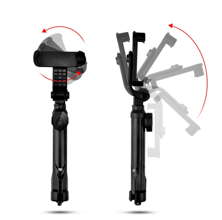 Bluetooth Tripod Selfie Stick Live Mobile Phone Holder(Black) - Selfie Sticks by buy2fix | Online Shopping UK | buy2fix