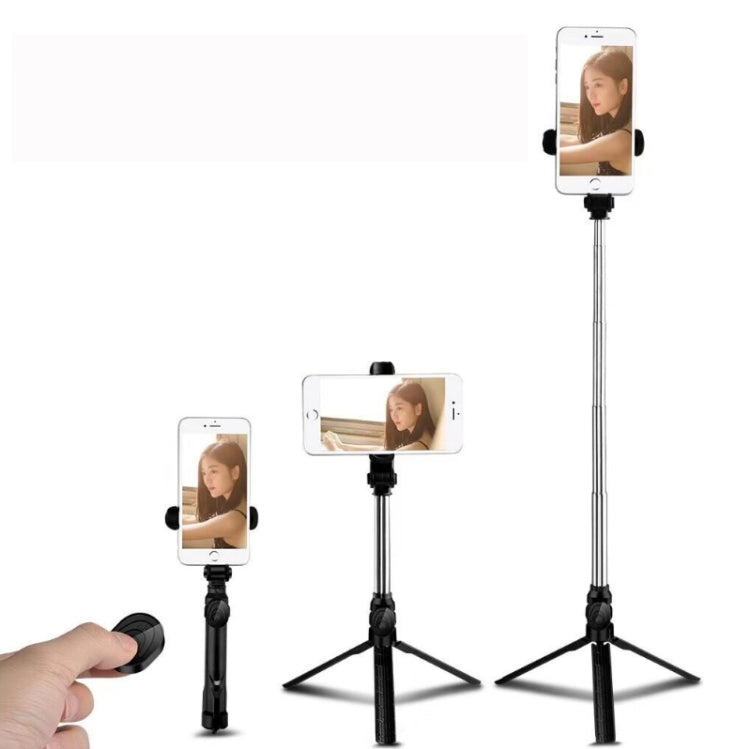 Bluetooth Tripod Selfie Stick Live Mobile Phone Holder(Black) - Selfie Sticks by buy2fix | Online Shopping UK | buy2fix