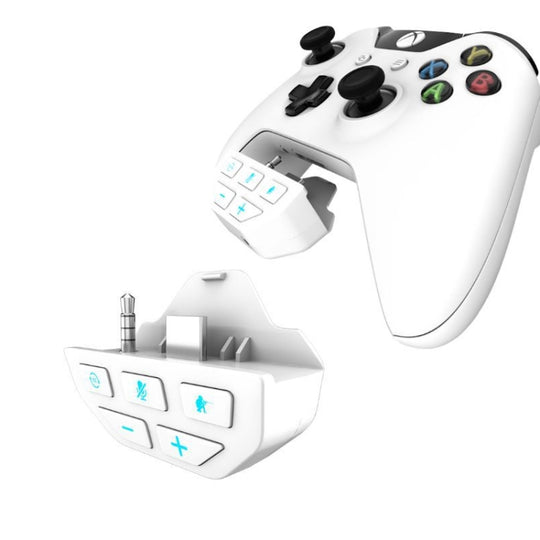 Gamepad Sound Card Headset Adapter For XBOX One / XBOX Series X / S / PS5 (White)
