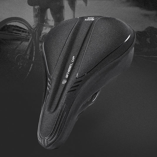 Wheel Up Mountain Bike Cushion Cover Thicken Comfortable And Soft Widen Sponge Cushion Cover Four Seasons Universal Large - Bicycle Saddle by buy2fix | Online Shopping UK | buy2fix