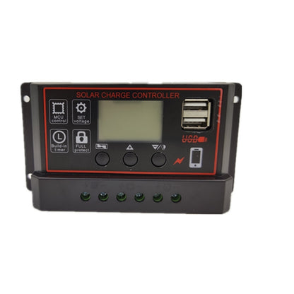 30A 12V24V Simple Solar Controller Light Time Control Solar Charge And Discharge Controller With USB - Others by buy2fix | Online Shopping UK | buy2fix