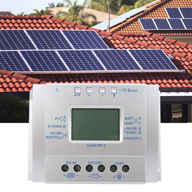 L60  12V/24V 60A Solar Controller Power Voltage Current LCD Display Solar Charge Controller - Others by buy2fix | Online Shopping UK | buy2fix