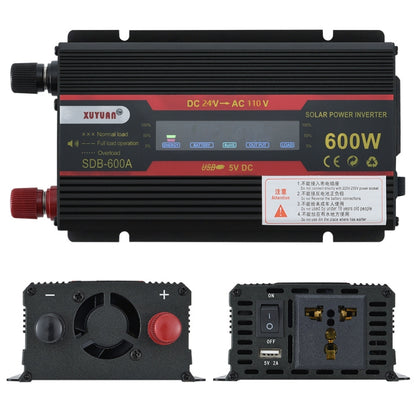 XUYUAN 600W Car Inverter LCD Display Converter, Specification: 24V to 110V -  by XUYUAN | Online Shopping UK | buy2fix