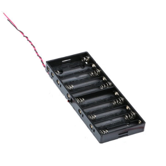 10 PCS AA Size Power Battery Storage Case Box Holder For 8 x AA Batteries without Cover - Battery Storage Box by buy2fix | Online Shopping UK | buy2fix
