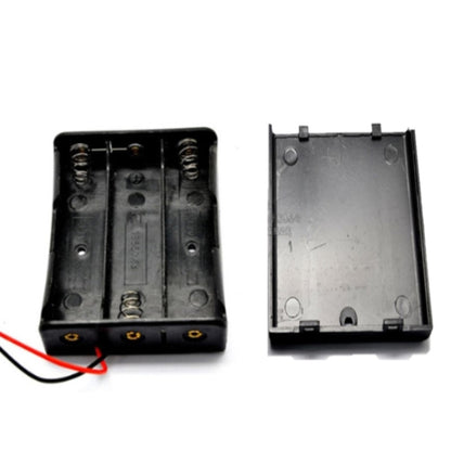 10 PCS AA Size Power Battery Storage Case Box Holder For 3 x AA Batteries with Cover & Switch - Battery Storage Box by buy2fix | Online Shopping UK | buy2fix