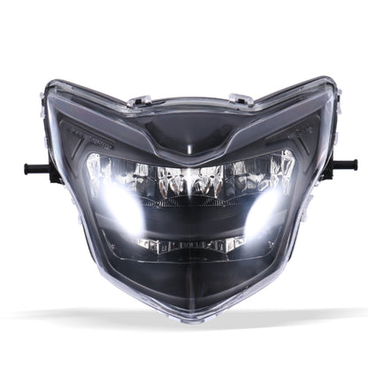 Motorcycle LED Retro Headlights LED Far Near Beam Lights For Yamaha LC135 V2-V6(Transparent Glass) - Headlights by buy2fix | Online Shopping UK | buy2fix