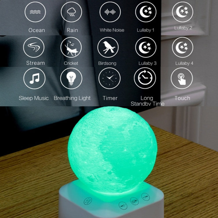 Pregnant Women Baby Sleep Comfort Music Sleep Aid Colorful Night Light Moon Light - Night Lights by buy2fix | Online Shopping UK | buy2fix