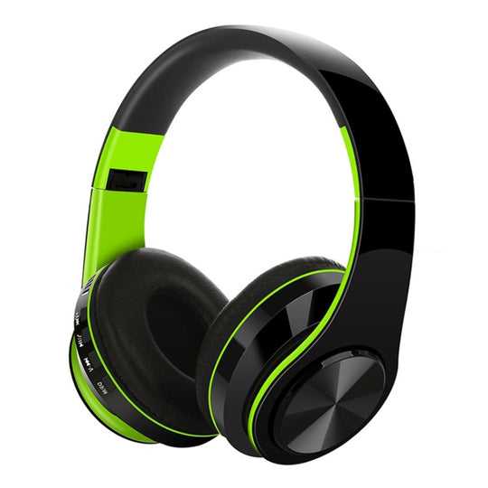 Casque sans fil Bluetooth FG-69, caisson de basses, casque d'ordinateur portable (vert)