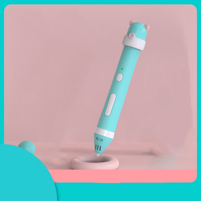 Drawing Three-Dimensional Graffiti Low Temperature 3D Printing Pen For Children A2 Young Bear - 3D Printer by buy2fix | Online Shopping UK | buy2fix