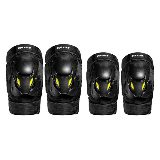 SULAITE Motorcycle Protector Rider Wind Warmth Protective Gear Riding Equipment, Colour: Black Knee Pads - Protective Gear by SULAITE | Online Shopping UK | buy2fix