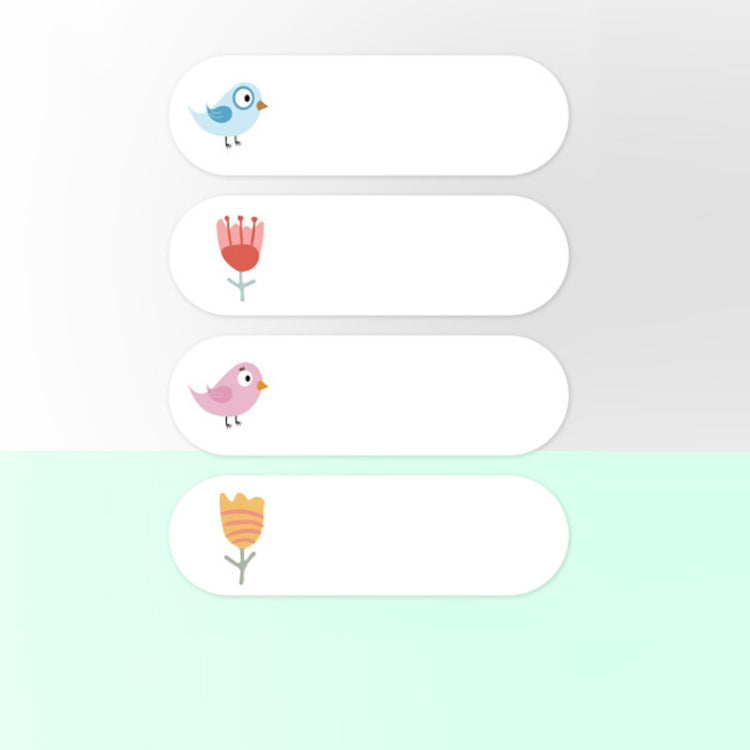 Thermal Label Paper Cosmetic Sticker Bottled Name Sticker For NIIMBOT D11 Printer, Size: Birds and Flowers by buy2fix