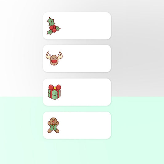 Thermal Label Paper Cosmetic Sticker Bottled Name Sticker For NIIMBOT D11 Printer, Size: Christmas Wishes by buy2fix