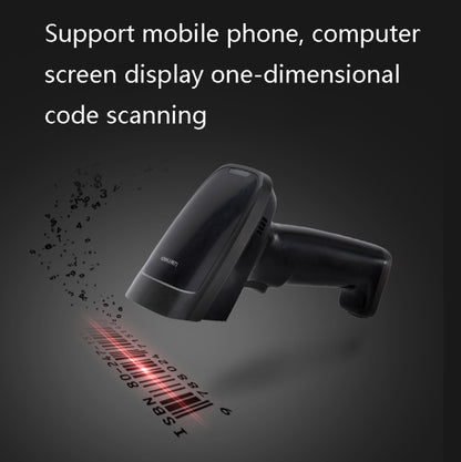 Deli Wired And Wireless Scanner Drugstore Supermarket Catering Logistics Cash Register Scanner, Model: 14882W (Black) by Deli