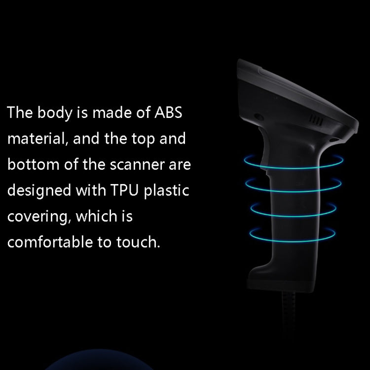 Deli Wired And Wireless Scanner Drugstore Supermarket Catering Logistics Cash Register Scanner, Model: 14882W (Black) by Deli