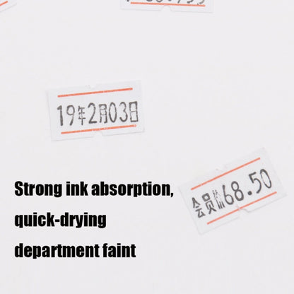 A400 3 PCS Color Coding Paper Supermarket Price Label Paper(Double Red line) by buy2fix
