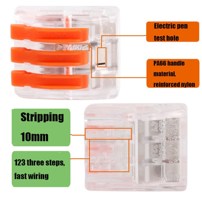 10 PCS VSE-413W Plastic Terminal Home Wiring Terminal Wire Connector - Connectors & Terminals by VSELE | Online Shopping UK | buy2fix
