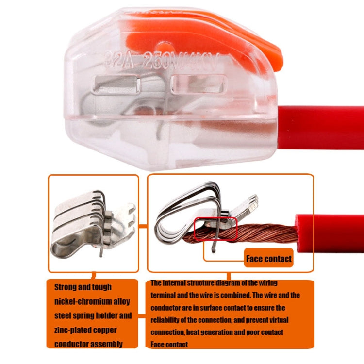 10 PCS VSE-413W Plastic Terminal Home Wiring Terminal Wire Connector - Connectors & Terminals by VSELE | Online Shopping UK | buy2fix