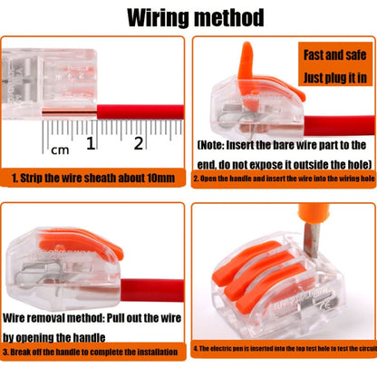 10 PCS VSE-413W Plastic Terminal Home Wiring Terminal Wire Connector - Connectors & Terminals by VSELE | Online Shopping UK | buy2fix