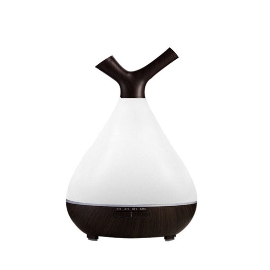 YCTA-008 Household Mute Small Wood Grain Colorful Light Aroma Diffuser Night Tree Air Humidifier, Product specifications: US Plug(Deep Wood Grain) - Air Purifiers & Accessories by buy2fix | Online Shopping UK | buy2fix