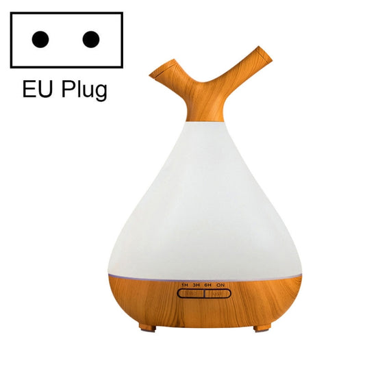 YCTA-008 Household Mute Small Wood Grain Colorful Light Aroma Diffuser Night Tree Air Humidifier, Product specifications: EU Plug(Light Wood Grain) - Air Purifiers & Accessories by buy2fix | Online Shopping UK | buy2fix
