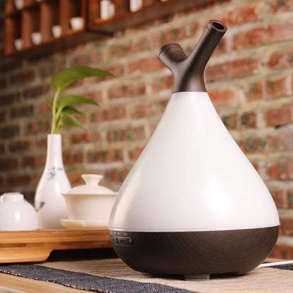 YCTA-008 Household Mute Small Wood Grain Colorful Light Aroma Diffuser Night Tree Air Humidifier, Product specifications: UK Plug(Light Wood Grain) - Air Purifiers & Accessories by buy2fix | Online Shopping UK | buy2fix