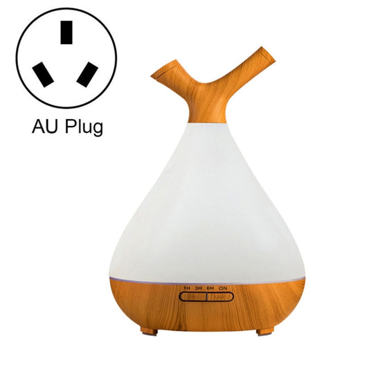 YCTA-008 Household Mute Small Wood Grain Colorful Light Aroma Diffuser Night Tree Air Humidifier, Product specifications: AU Plug(Light Wood Grain) - Air Purifiers & Accessories by buy2fix | Online Shopping UK | buy2fix
