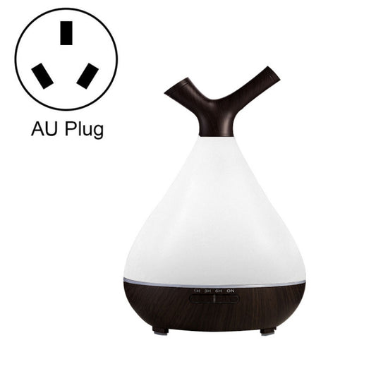 YCTA-008 Household Mute Small Wood Grain Colorful Light Aroma Diffuser Night Tree Air Humidifier, Product specifications: AU Plug(Deep Wood Grain) - Air Purifiers & Accessories by buy2fix | Online Shopping UK | buy2fix
