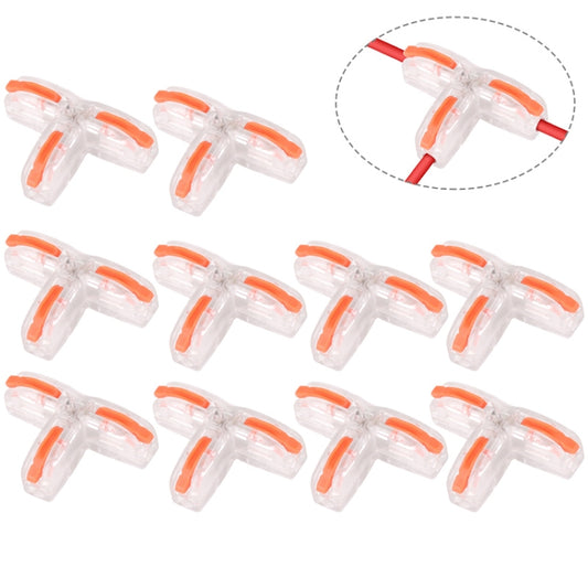 10 PCS T11 Household Universal T-Type Pressure-Free Stripping Quick-Distributing Terminal(T type terminal) by buy2fix