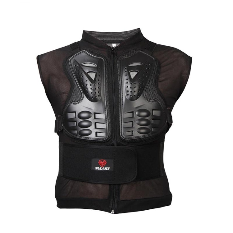 SULAITE GT-032 Motorcycle Racing Sleeveless Riding Protective Clothing, Specification: L(Black) by SULAITE