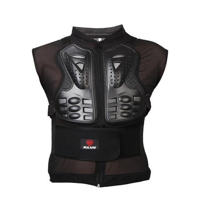 SULAITE GT-032 Motorcycle Racing Sleeveless Riding Protective Clothing, Specification: L(Black) by SULAITE