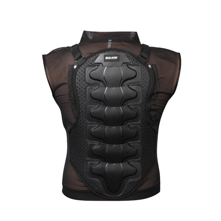 SULAITE GT-032 Motorcycle Racing Sleeveless Riding Protective Clothing, Specification: L(Black) by SULAITE