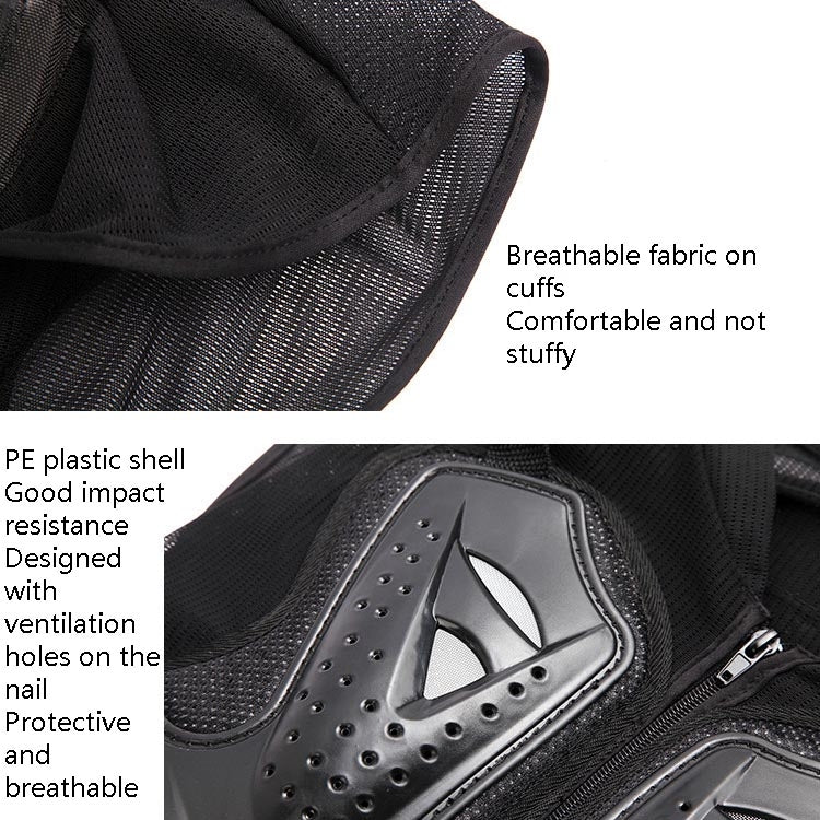 SULAITE GT-032 Motorcycle Racing Sleeveless Riding Protective Clothing, Specification: L(Black) by SULAITE