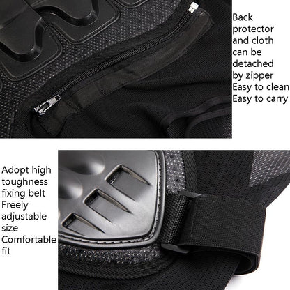 SULAITE GT-032 Motorcycle Racing Sleeveless Riding Protective Clothing, Specification: L(Black) by SULAITE