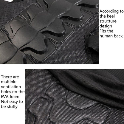 SULAITE GT-032 Motorcycle Racing Sleeveless Riding Protective Clothing, Specification: L(Black) by SULAITE