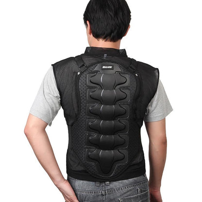 SULAITE GT-032 Motorcycle Racing Sleeveless Riding Protective Clothing, Specification: L(Black) by SULAITE