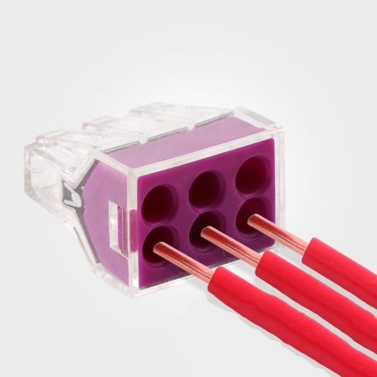 10 PCS VSELE 106A Wire Quick Connector Block Parallel Plug-In Terminal - Connectors & Terminals by VSELE | Online Shopping UK | buy2fix