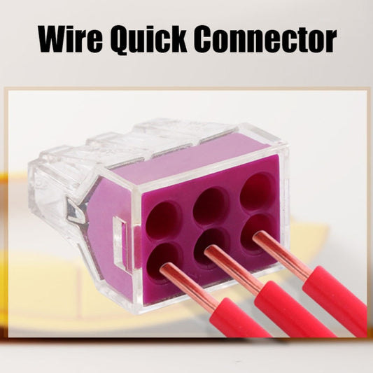 10 PCS VSELE 106A Wire Quick Connector Block Parallel Plug-In Terminal - Connectors & Terminals by VSELE | Online Shopping UK | buy2fix