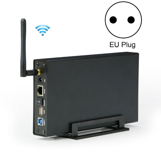 Blueendless 3.5 inch Mobile Hard Disk Box WIFI Wireless NAS Private Cloud Storage( EU Plug) - HDD Enclosure by Blueendless | Online Shopping UK | buy2fix