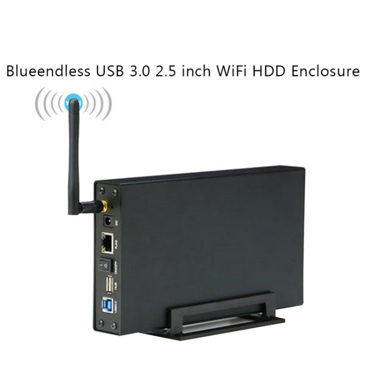 Blueendless 3.5 inch Mobile Hard Disk Box WIFI Wireless NAS Private Cloud Storage( US Plug) - HDD Enclosure by Blueendless | Online Shopping UK | buy2fix