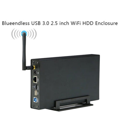 Blueendless 3.5 inch Mobile Hard Disk Box WIFI Wireless NAS Private Cloud Storage( US Plug) - HDD Enclosure by Blueendless | Online Shopping UK | buy2fix