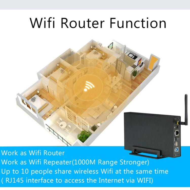Blueendless 3.5 inch Mobile Hard Disk Box WIFI Wireless NAS Private Cloud Storage( US Plug) - HDD Enclosure by Blueendless | Online Shopping UK | buy2fix