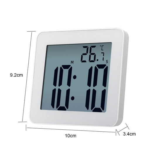 Waterproof Wall Clock LCD Bathroom Clock Kitchen Electronic Alarm Clock - Wall Clock by buy2fix | Online Shopping UK | buy2fix