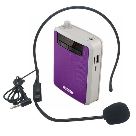 Rolton K300 Portable Voice Amplifier Supports FM Radio/MP3(Purple) - Microphone by Rolton | Online Shopping UK | buy2fix
